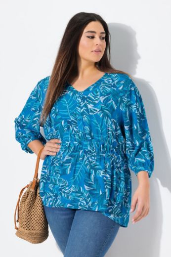 Plus size veliki brojevi Bluza 3/4 rukava V ovratnika za punije