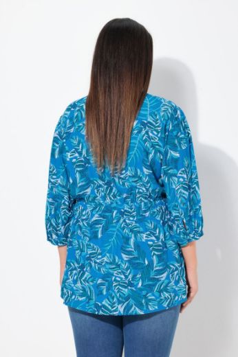 Plus size veliki brojevi Bluza 3/4 rukava V ovratnika za punije
