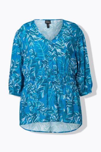 Plus size veliki brojevi Bluza 3/4 rukava V ovratnika za punije