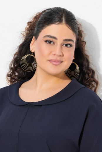 Plus size veliki brojevi Bluza polu rukava od mješavine lana za punije