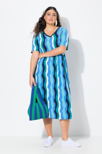 Plus size veliki brojevi Haljina midi A kroja za punije