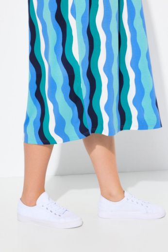 Plus size veliki brojevi Haljina midi A kroja za punije