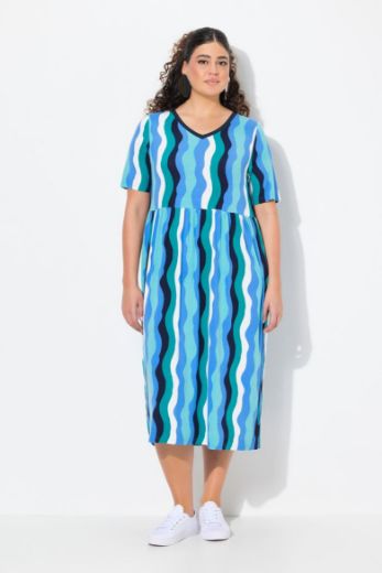 Plus size veliki brojevi Haljina midi A kroja za punije