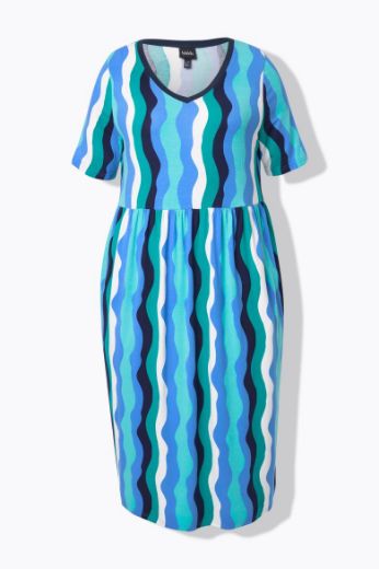 Plus size veliki brojevi Haljina midi A kroja za punije