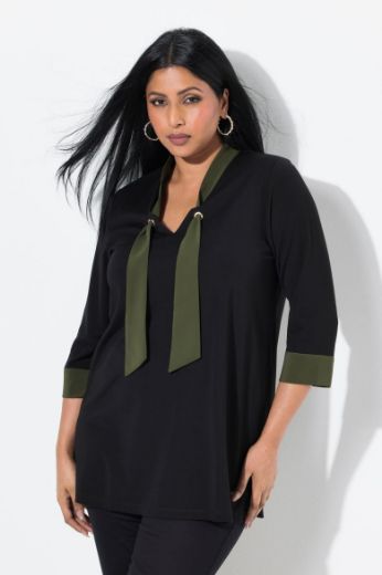 Plus size veliki brojevi Bluza 3/4 rukava A kroja za punije