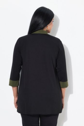 Plus size veliki brojevi Bluza 3/4 rukava A kroja za punije