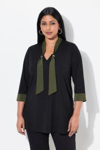 Plus size veliki brojevi Bluza 3/4 rukava A kroja za punije
