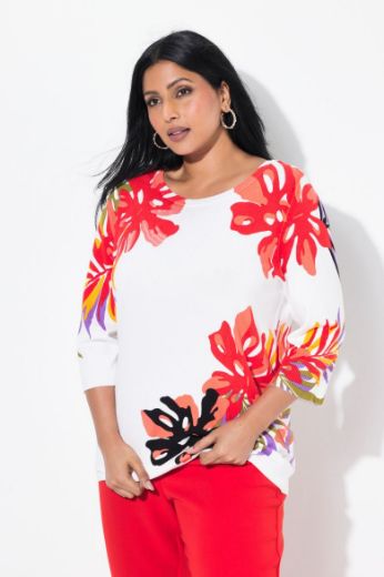 Plus size veliki brojevi Pulover 3/4 rukava okruglog ovratnika za punije