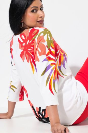 Plus size veliki brojevi Pulover 3/4 rukava okruglog ovratnika za punije