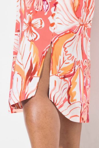 Plus size veliki brojevi Haljina midi 3/4 rukava za punije