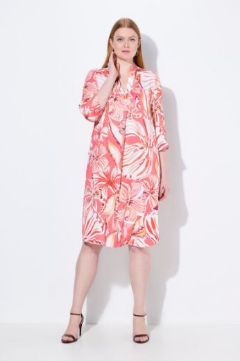 Plus size veliki brojevi Haljina midi 3/4 rukava za punije