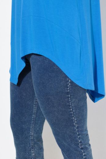 Plus size veliki brojevi Majica kratkih rukava dužeg kroja za punije