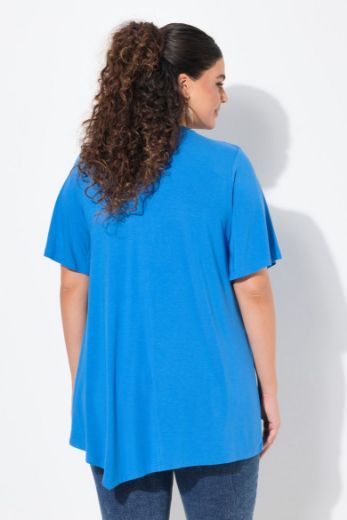 Plus size veliki brojevi Majica kratkih rukava dužeg kroja za punije