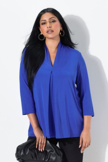 Plus size veliki brojevi Bluza 3/4 rukava A kroja za punije