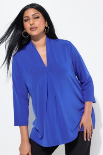 Plus size veliki brojevi Bluza 3/4 rukava A kroja za punije