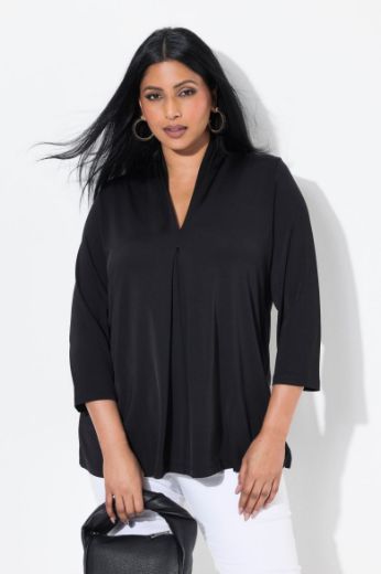 Plus size veliki brojevi Bluza 3/4 rukava A kroja za punije