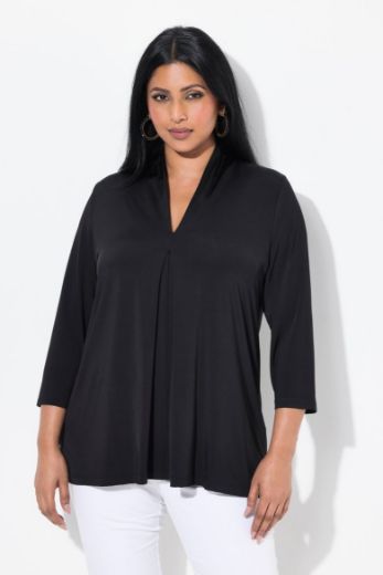 Plus size veliki brojevi Bluza 3/4 rukava A kroja za punije