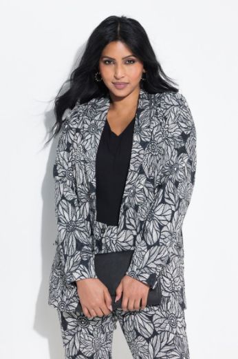 Plus size veliki brojevi Sako cvijetnog uzorka za punije