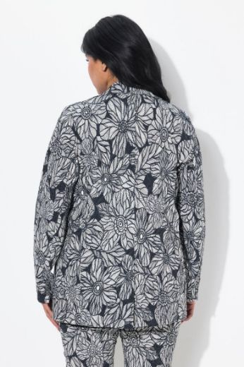 Plus size veliki brojevi Sako cvijetnog uzorka za punije
