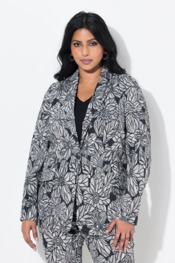 Plus size veliki brojevi Sako cvijetnog uzorka za punije