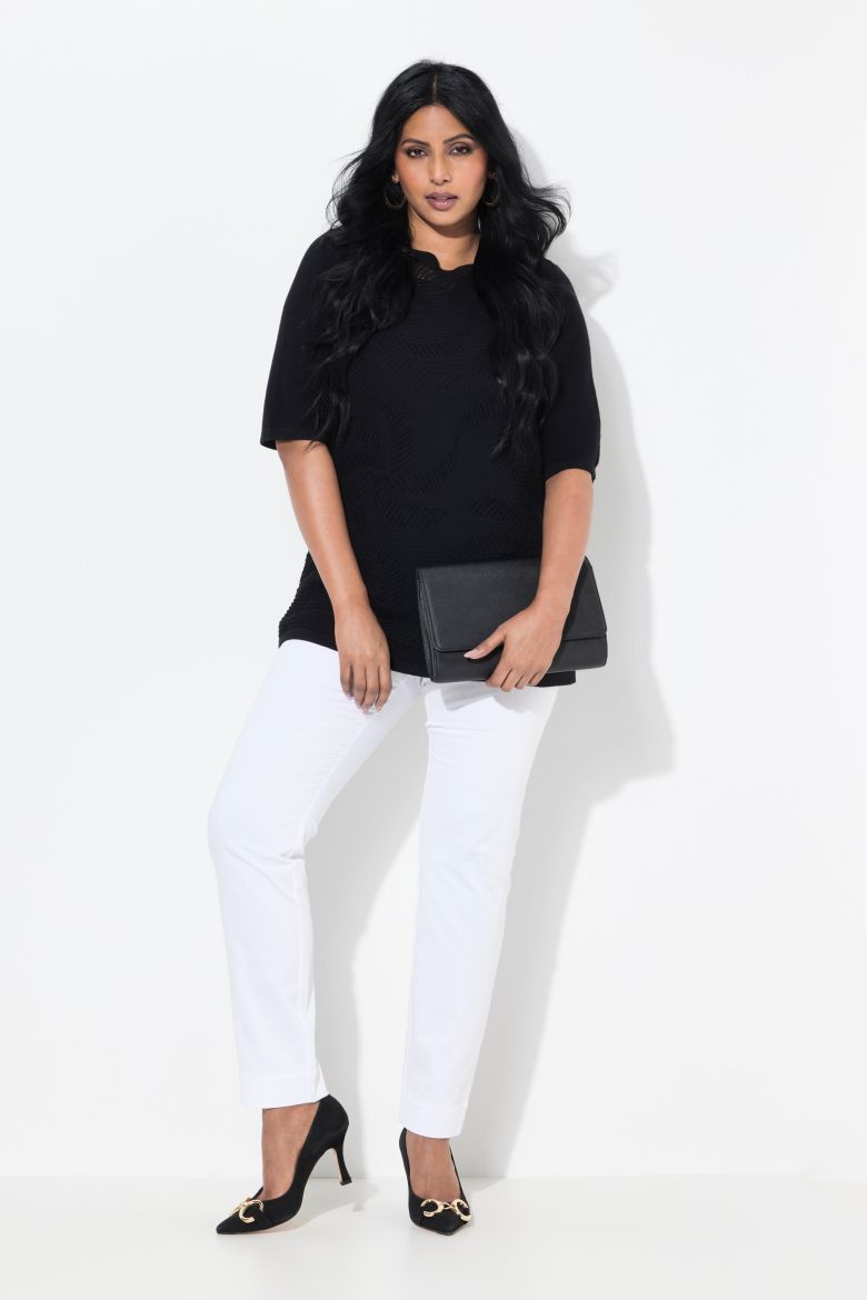 Plus size veliki brojevi Hlače Chino užih nogavica za punije