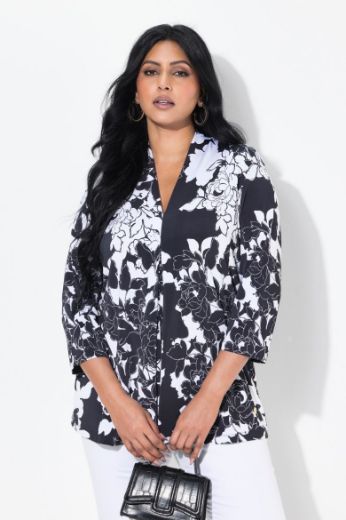 Plus size veliki brojevi Bluza 3/4 rukava A kroja za punije