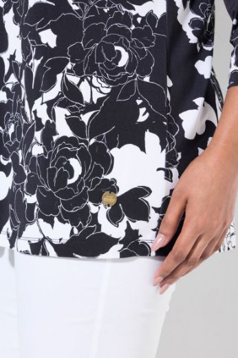 Plus size veliki brojevi Bluza 3/4 rukava A kroja za punije