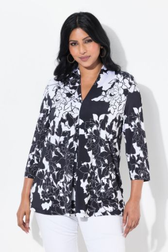 Plus size veliki brojevi Bluza 3/4 rukava A kroja za punije