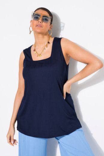 Plus size veliki brojevi Majica bez rukava A kroja za punije