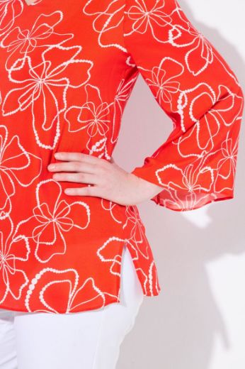 Plus size veliki brojevi Bluza dugih rukava V ovratnika za punije