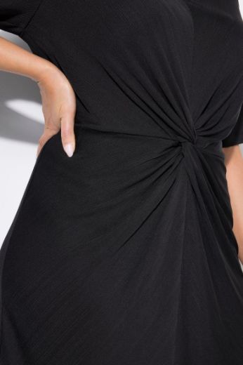 Plus size veliki brojevi Haljina polu rukava V ovratnika za punije