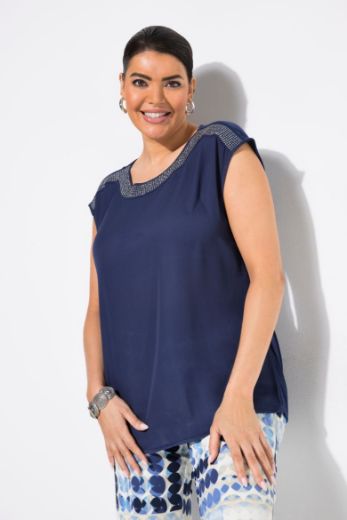 Plus size veliki brojevi Majica kratkih rukava okruglog ovratnika za punije