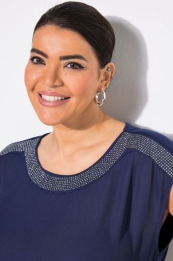 Plus size veliki brojevi Majica kratkih rukava okruglog ovratnika za punije