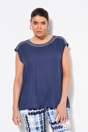 Plus size veliki brojevi Majica kratkih rukava okruglog ovratnika za punije