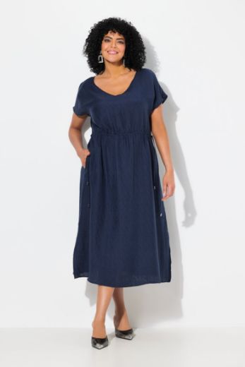 Plus size veliki brojevi Haljina maxi kratkih rukava za punije