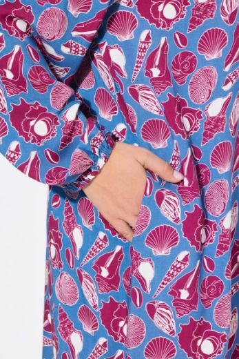 Plus size veliki brojevi Haljina midi dugih rukava V ovratnika za punije