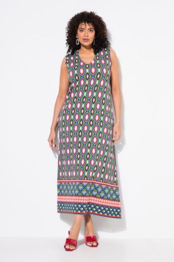 Plus size veliki brojevi Haljina maxi bez rukava A kroja za punije