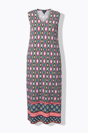Plus size veliki brojevi Haljina maxi bez rukava A kroja za punije