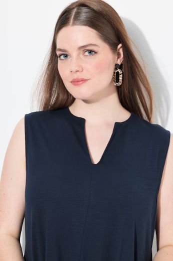 Plus size veliki brojevi Bluza bez rukava dužeg A kroja za punije