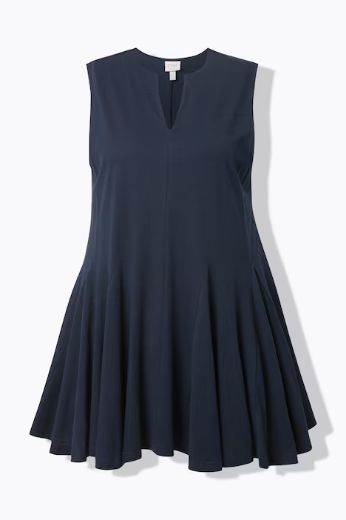Plus size veliki brojevi Bluza bez rukava dužeg A kroja za punije