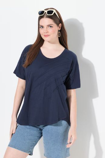 Plus size veliki brojevi Majica kratkih rukava okruglog ovratnika za punije