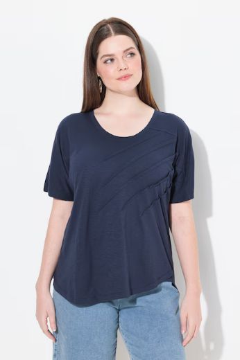 Plus size veliki brojevi Majica kratkih rukava okruglog ovratnika za punije