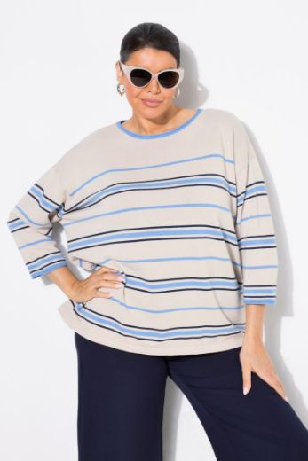Plus size veliki brojevi Pulover 3/4 rukava okruglog ovratnika za punije
