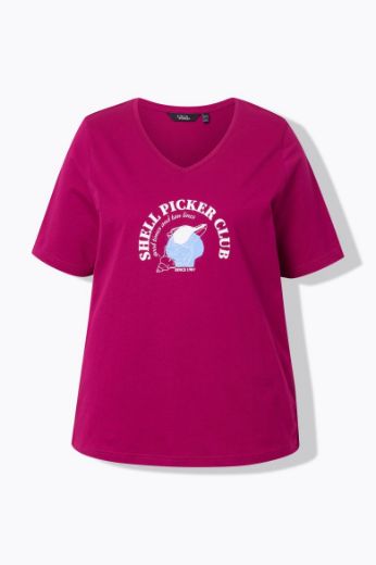 Plus size veliki brojevi Majica kratkih rukava V ovratnika za punije