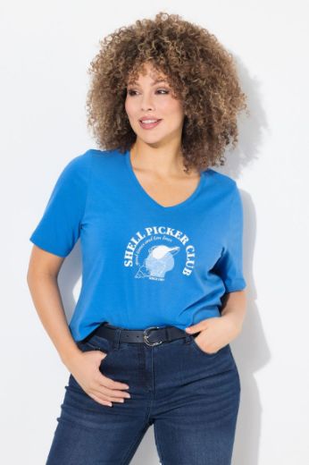 Plus size veliki brojevi Majica kratkih rukava V ovratnika za punije