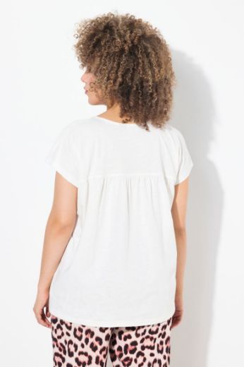 Plus size veliki brojevi Majica kratkih rukava V ovratnika za punije