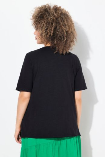 Plus size veliki brojevi Majica kratkih rukava V ovratnika za punije
