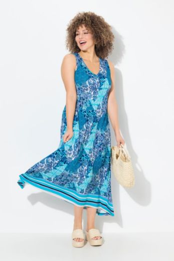 Plus size veliki brojevi Haljina maxi bez rukava za punije