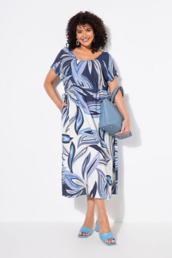 Plus size veliki brojevi Haljina maxi kratkih rukava za punije