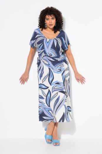 Plus size veliki brojevi Haljina maxi kratkih rukava za punije